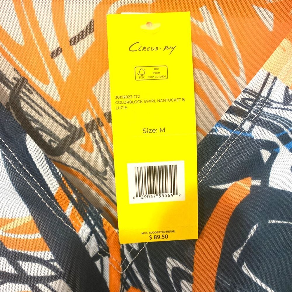 NWT Circus NY Blue & Purple Swirl Lucia V-Neck Bodycon Dress, Size Small - Picture 5 of 8